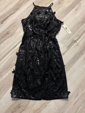Eliza J Black Evening Dress with Satin Label